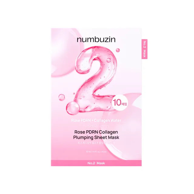 Numbuzin - No.2 Rose PDRN Collagen Plumping Sheet Mask – 33ml
